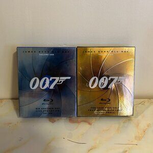 LIKE NEW 007 James Bond Blu Ray Volume 1&2 DVD Box Sets